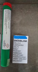 Świeca dymna wybuchowa z migotaniem SM30 BLINK- kolor różowy