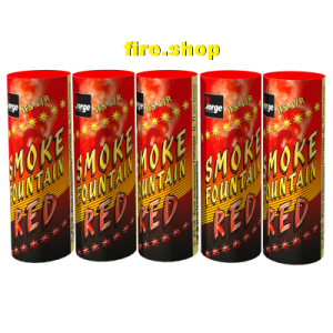 10 x Świeca dymna CZERWONA - pakiet